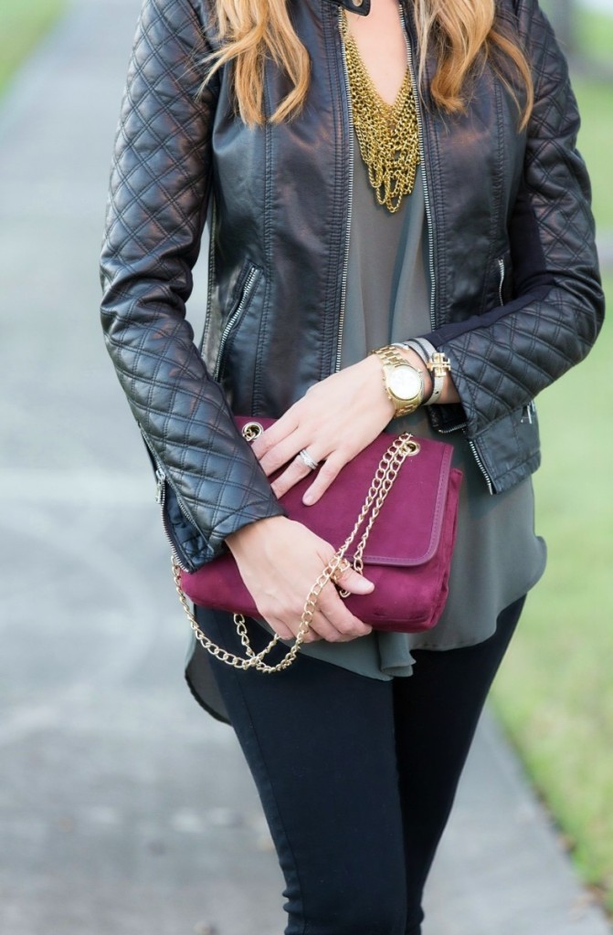 Olive Tunic and Moto Jacket