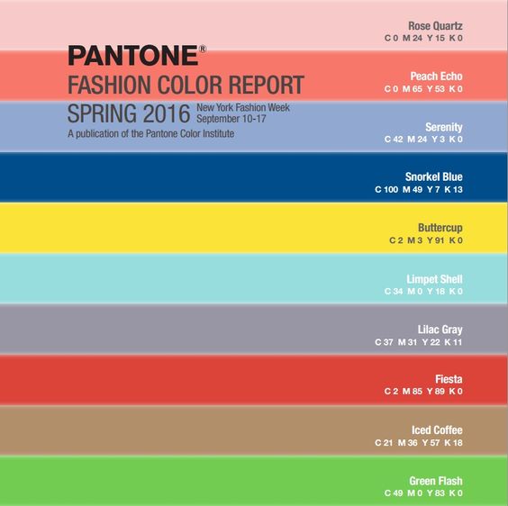 pantone spring 2016 colors