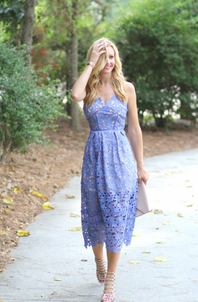 purple lace dress