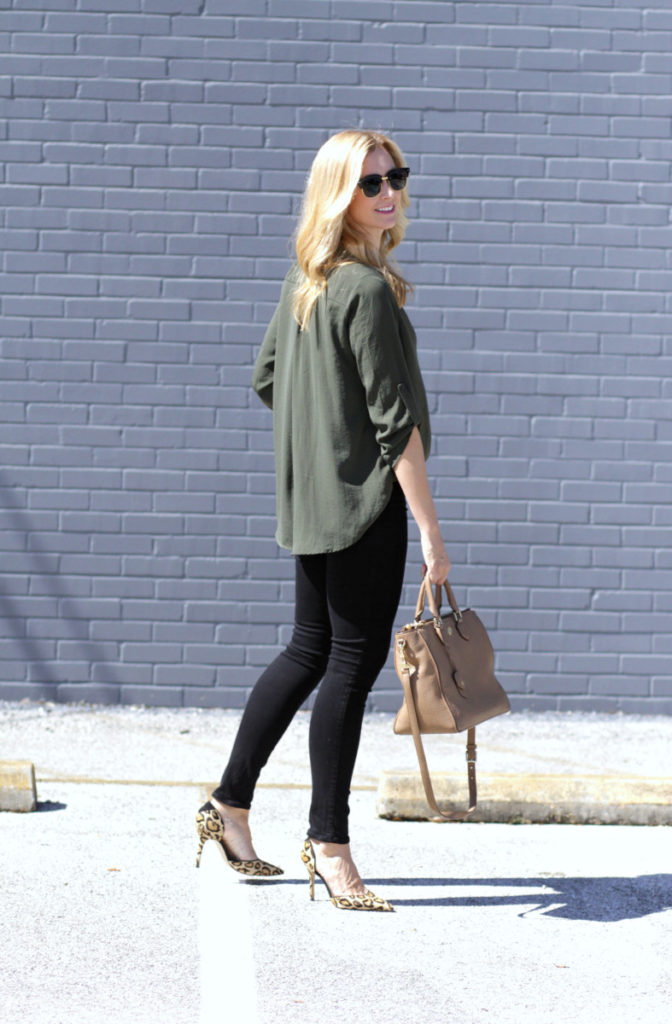 Green Wrap Top