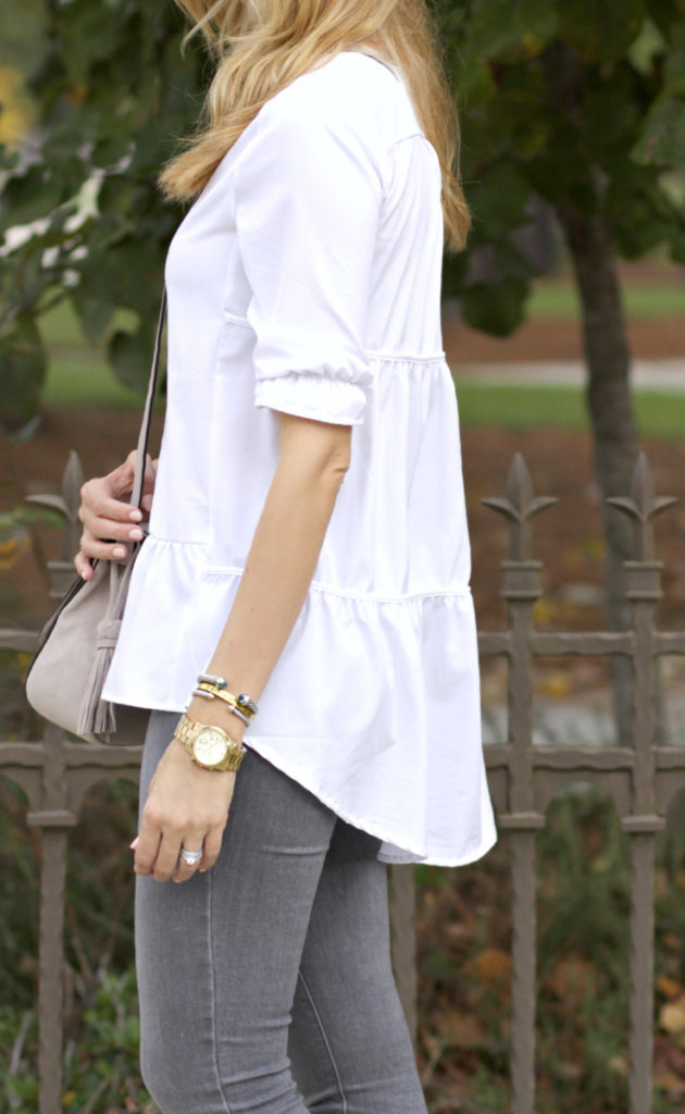 ruffle blouse