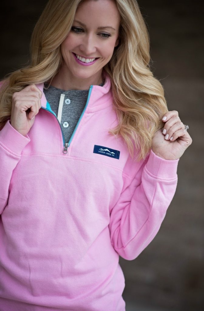 pink pullover