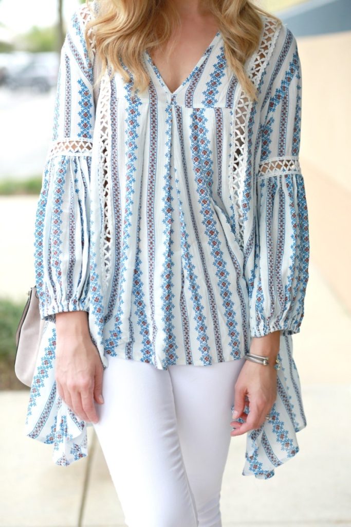 Spring Essentials: Wardrobe Staples and Boho Top by fashion blogger Sara from Haute & Humid