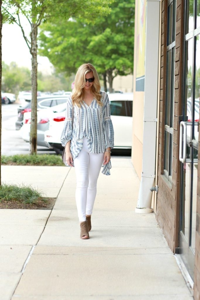 Spring Essentials: Wardrobe Staples and Boho Top by fashion blogger Sara from Haute & Humid