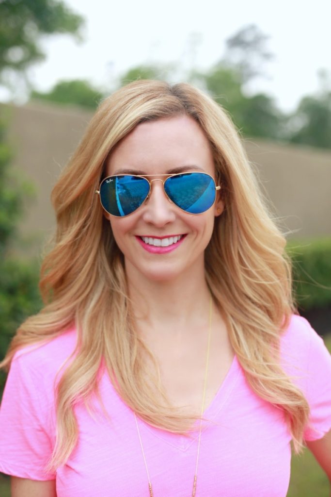 Colored Aviator: The Best Sunglasses for Women This Season by fashion blogger Sara of Haute & Humid