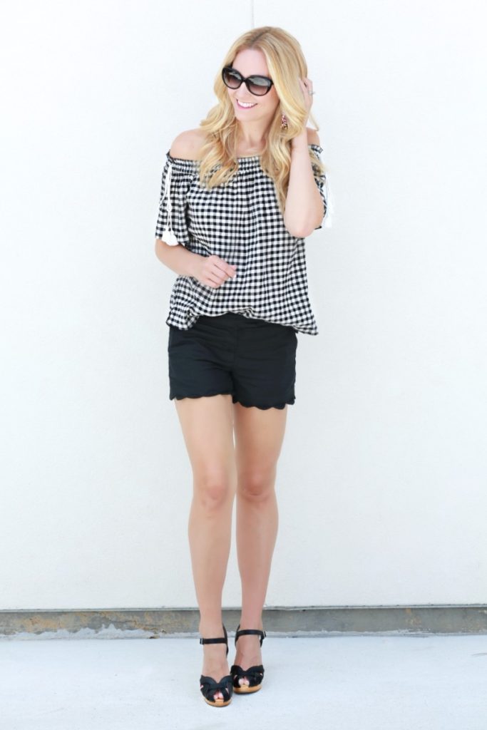 7 Surprising Ways to Style Wooden Clogs and Gingham Top by Houston fashion blogger Sara of Haute & Humid