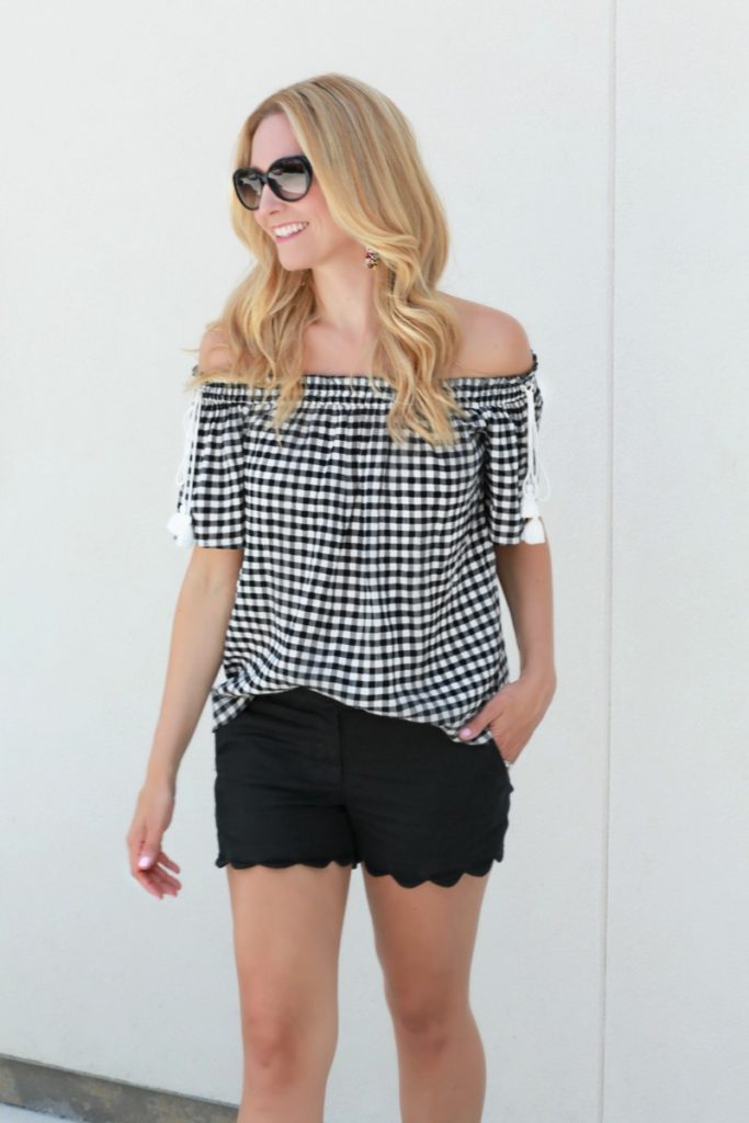 gingham top