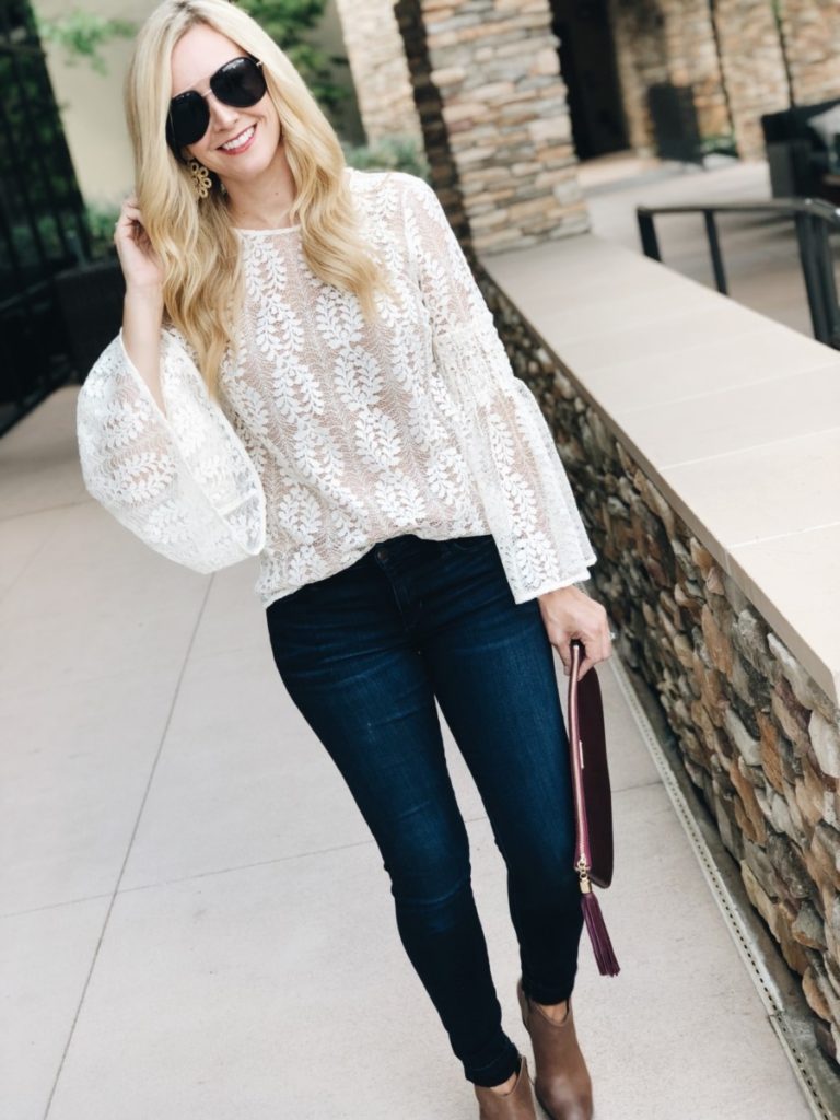 fall trends - Favorite Fall Trends - Bell Sleeves and Lace by Houston fashion blogger Haute & Humid