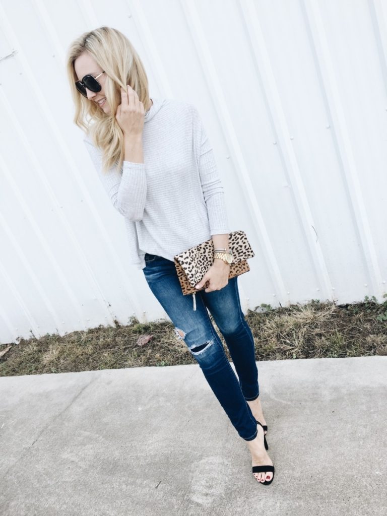 date night - Date Night Outfit: Perfect Peek-A-Boo Back Top by Houston fashion blogger Haute & Humid