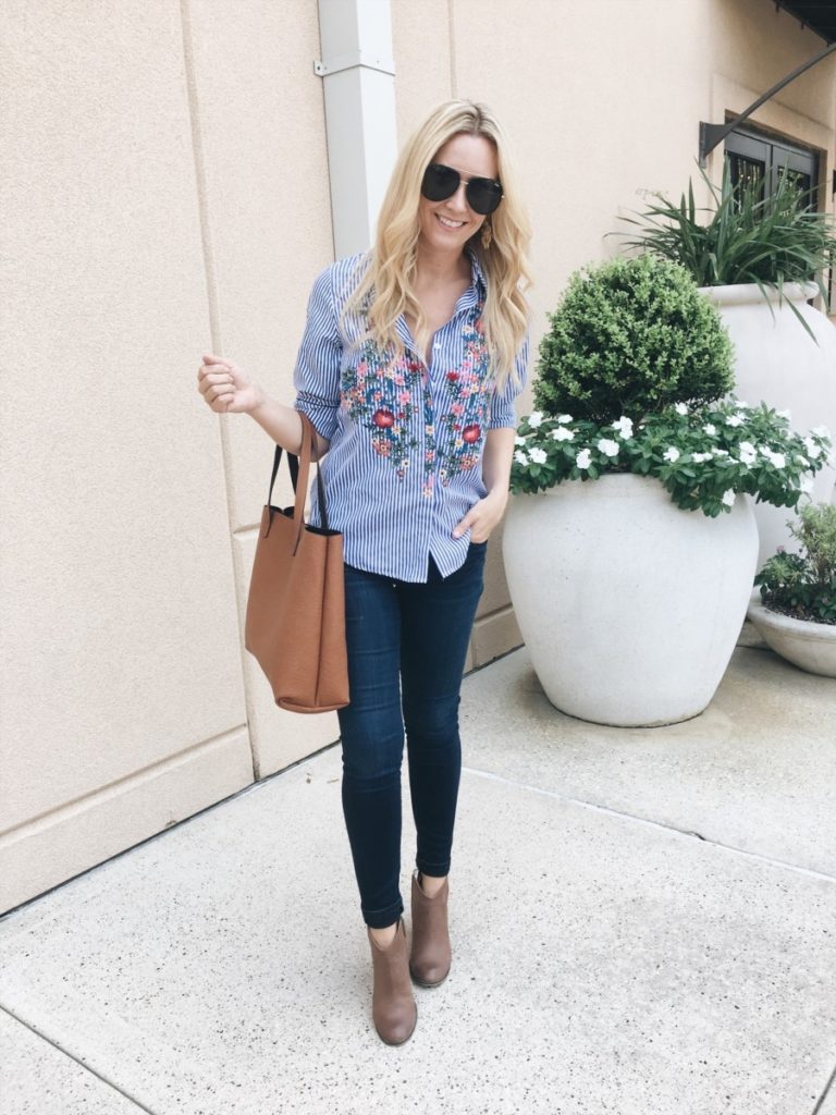 embroidered top - 3 Ways To Be A Good Friend Even When You're Busy by Atlanta fashion blogger Haute & Humid
