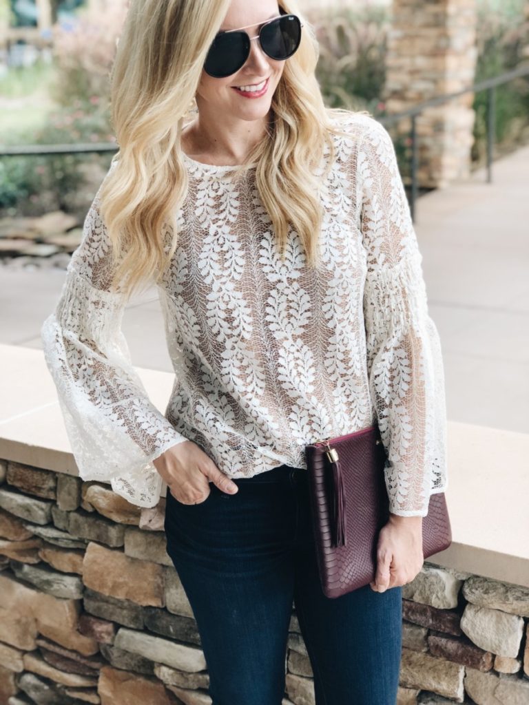 fall trends - Favorite Fall Trends - Bell Sleeves and Lace by Houston fashion blogger Haute & Humid