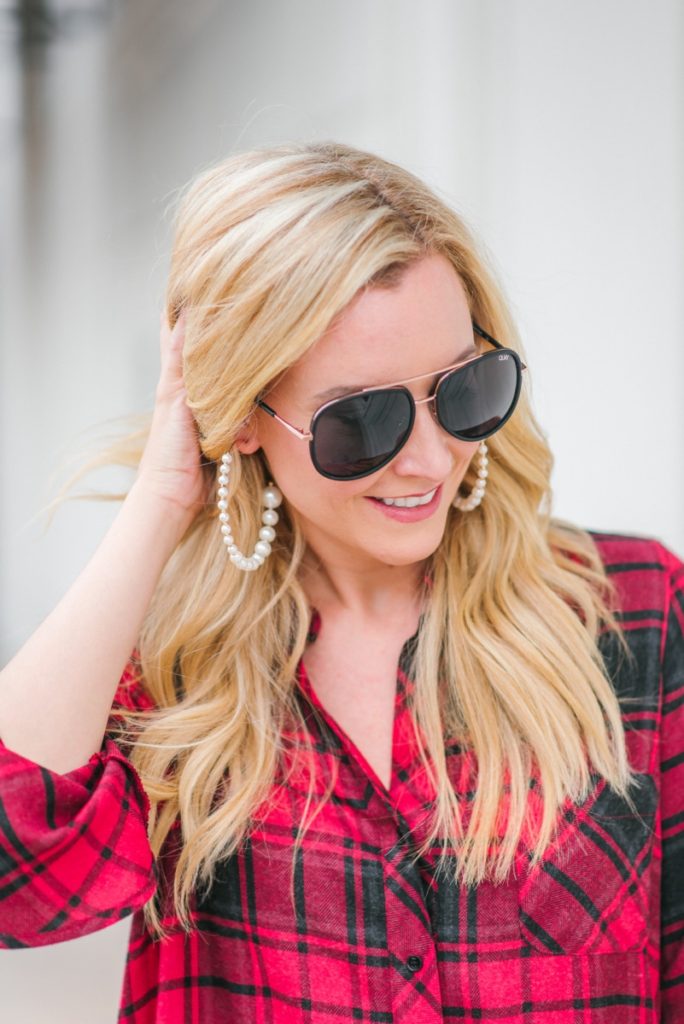 plaid tops - 9 Fabulously Festive Plaid Tops by Houston fashion blogger Haute & Humid