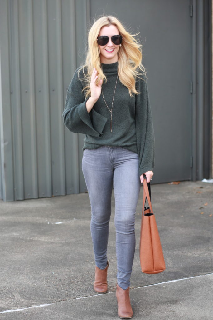 grey denim jeans - 5 Reasons Why You Need Grey Denim Jeans by Houston fashion blogger Haute & humid