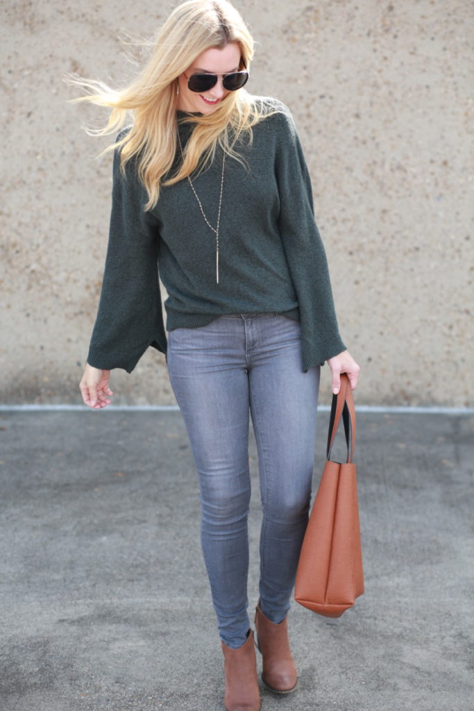 grey denim jeans - 5 Reasons Why You Need Grey Denim Jeans by Houston fashion blogger Haute & humid