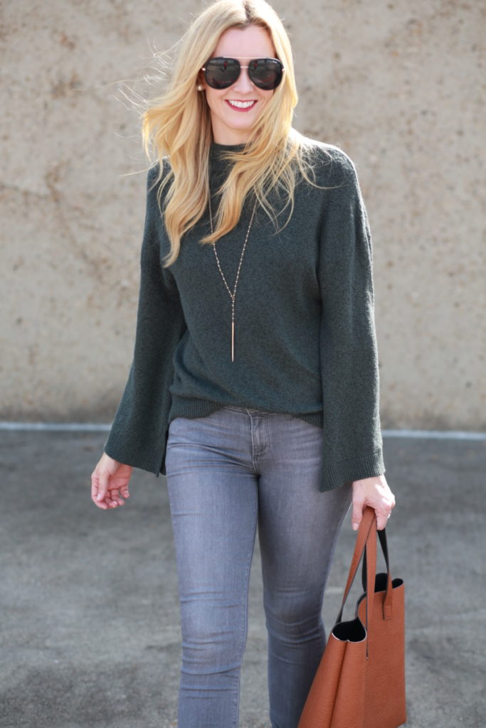 grey denim jeans - 5 Reasons Why You Need Grey Denim Jeans by Houston fashion blogger Haute & humid