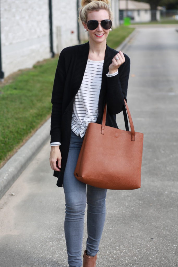 grey denim jeans - 5 Reasons Why You Need Grey Denim Jeans by Houston fashion blogger Haute & humid
