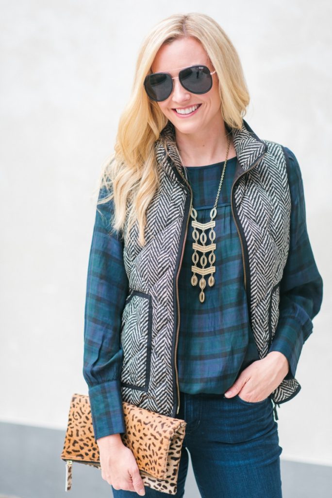 plaid tops - 9 Fabulously Festive Plaid Tops by Houston fashion blogger Haute & Humid