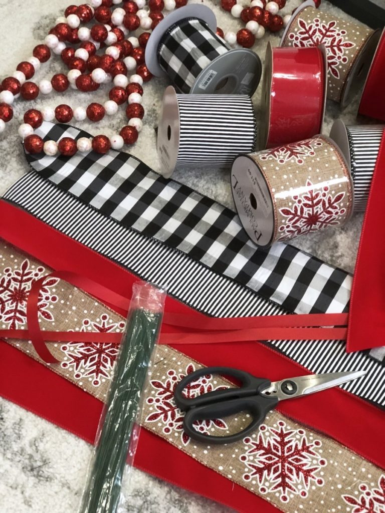 how to make a bow - How To Make A Christmas Ribbon Bow for Your Christmas Tree by Houston lifestyle blogger Haute & Humid