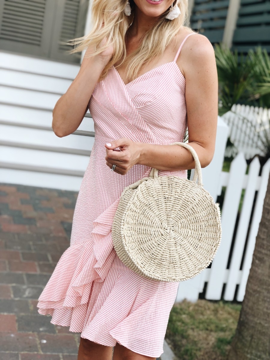 Seersucker Dresses For Summer featured by popular Houston fashion blogger, Haute & Humid