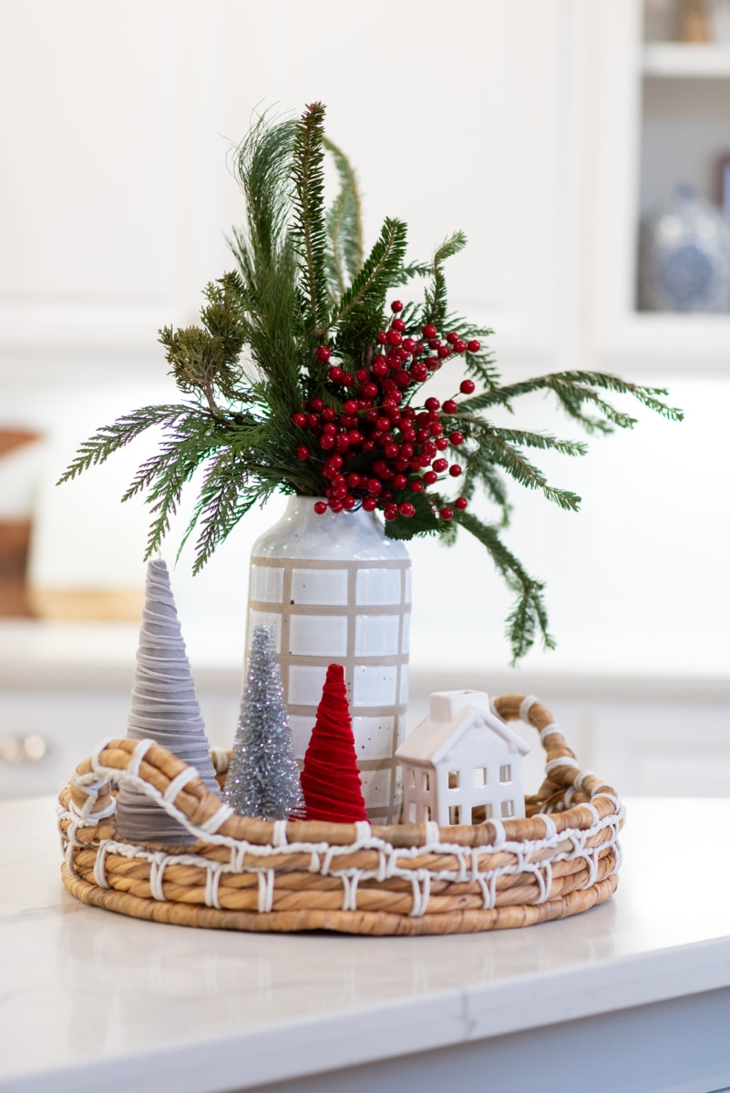 christmas tray | Holiday Home Tour: Festive Christmas Home Decor featured by top Houston life and style blog Haute & Humid