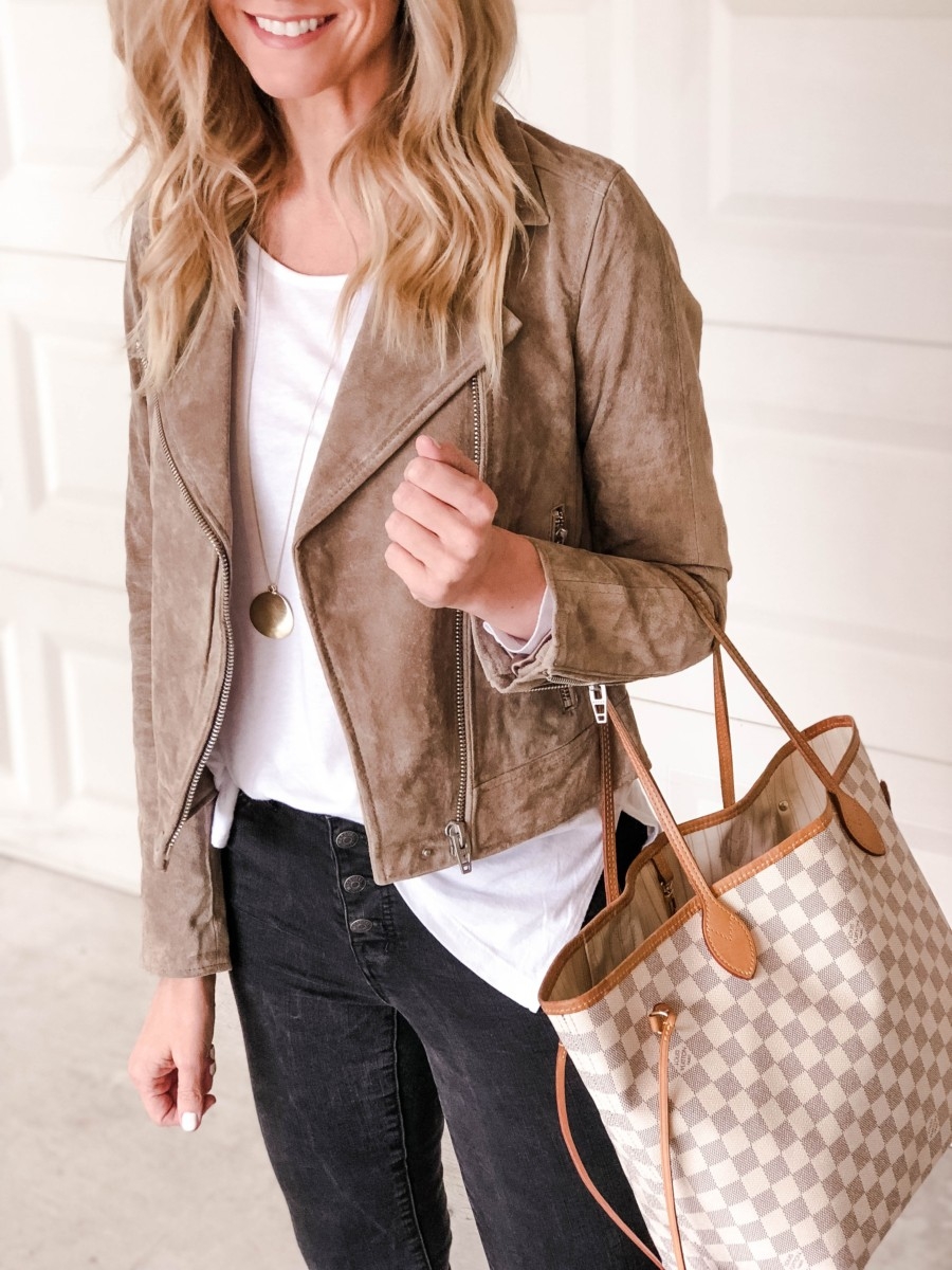 suede moto jacket