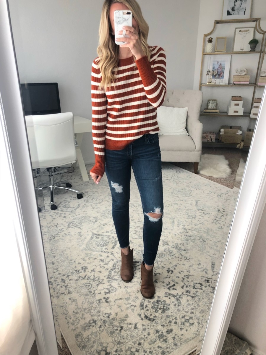 striped sweater | Old Navy Fall Favorites Sale Round Up featured by top Houston fashion blog Haute & Humid