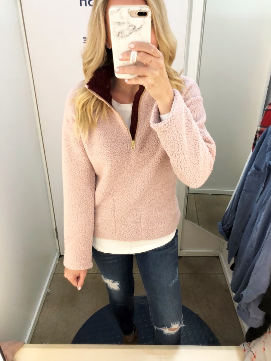 sherpa pullover | Old Navy Fall Favorites Sale Round Up featured by top Houston fashion blog Haute & Humid