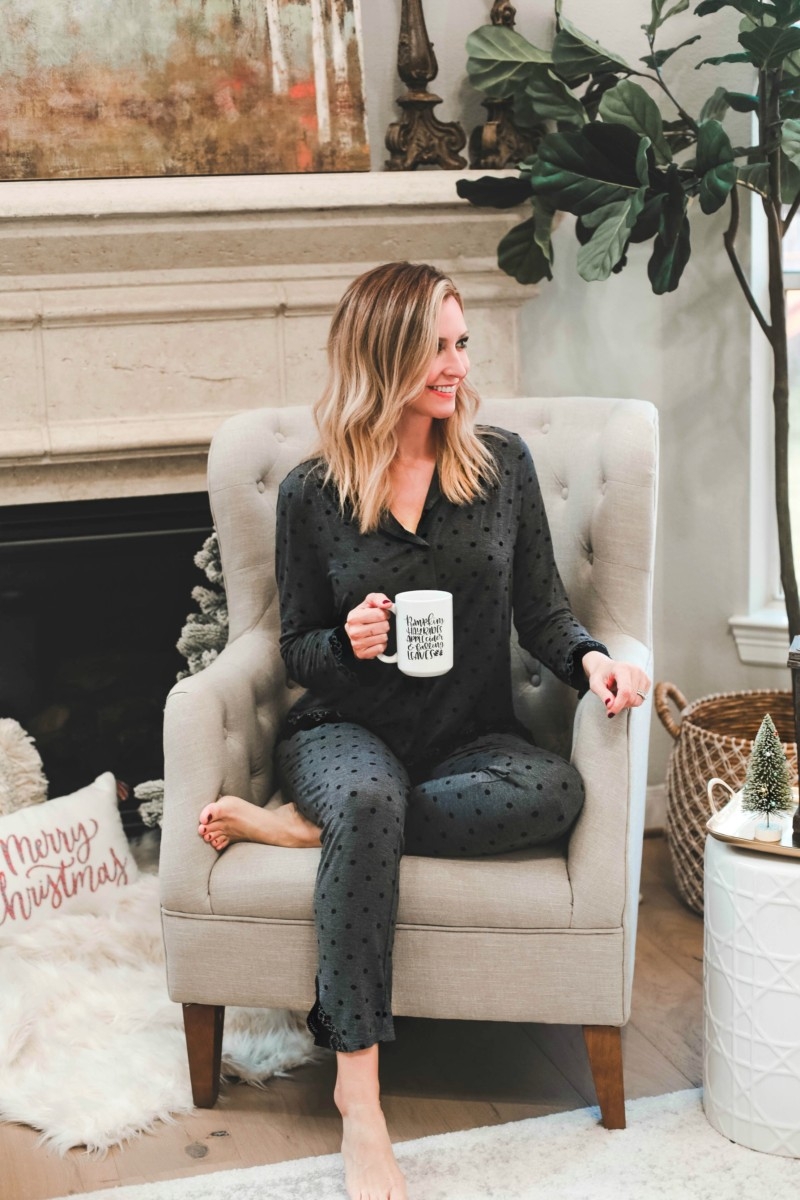 Cute Holiday Pajamas With Soma + Giveaway featured by top Houston fashion blog Haute & Humid