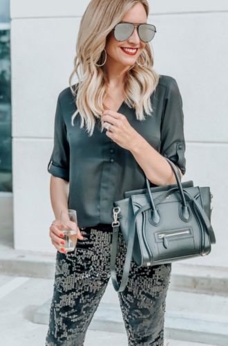 Sequin Leggings For New Years Eve