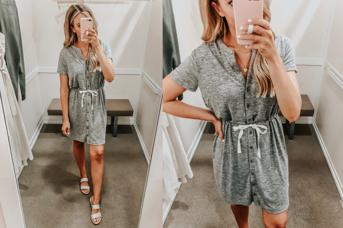 Best Memorial Day Weekend Sales featured by top US fashion blog Haute & Humid; Image of a woman wearing a LOFT summer dress.