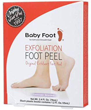 baby foot | 15 Best Amazon Beauty Products by popular Houston beauty blog, Haute and Humid: image of Baby Foot Exfoliation Foot Peel.