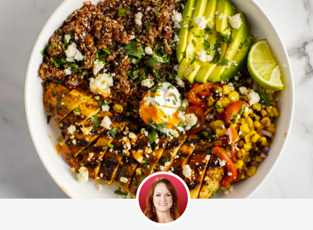 quarantine recipes | Stuck at Home Recipes by popular Houston lifestyle blog, Haute and Humid: image of chicken quinoa bowl. 