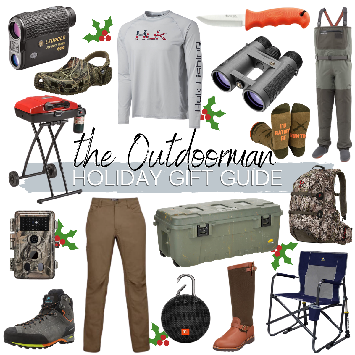 mens christmas gift ideas |Christmas Gift Ideas by popular Houston life and style blog, Haute and Humid: collage image of outdoor gift ideas. 