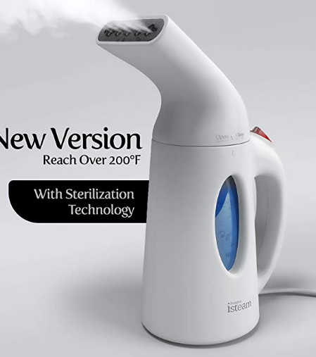 portable steamer |Amazon Bestsellers by popular Houston life and style blog, Haute and Humid: image of a isteam portable hand steamer. 