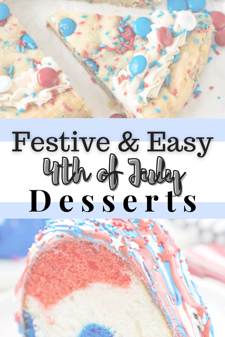 4th of July desserts | 4th of July Desserts by popular Houston lifestyle blog, Haute and Humid: Pinterest image of 4th of July desserts. 