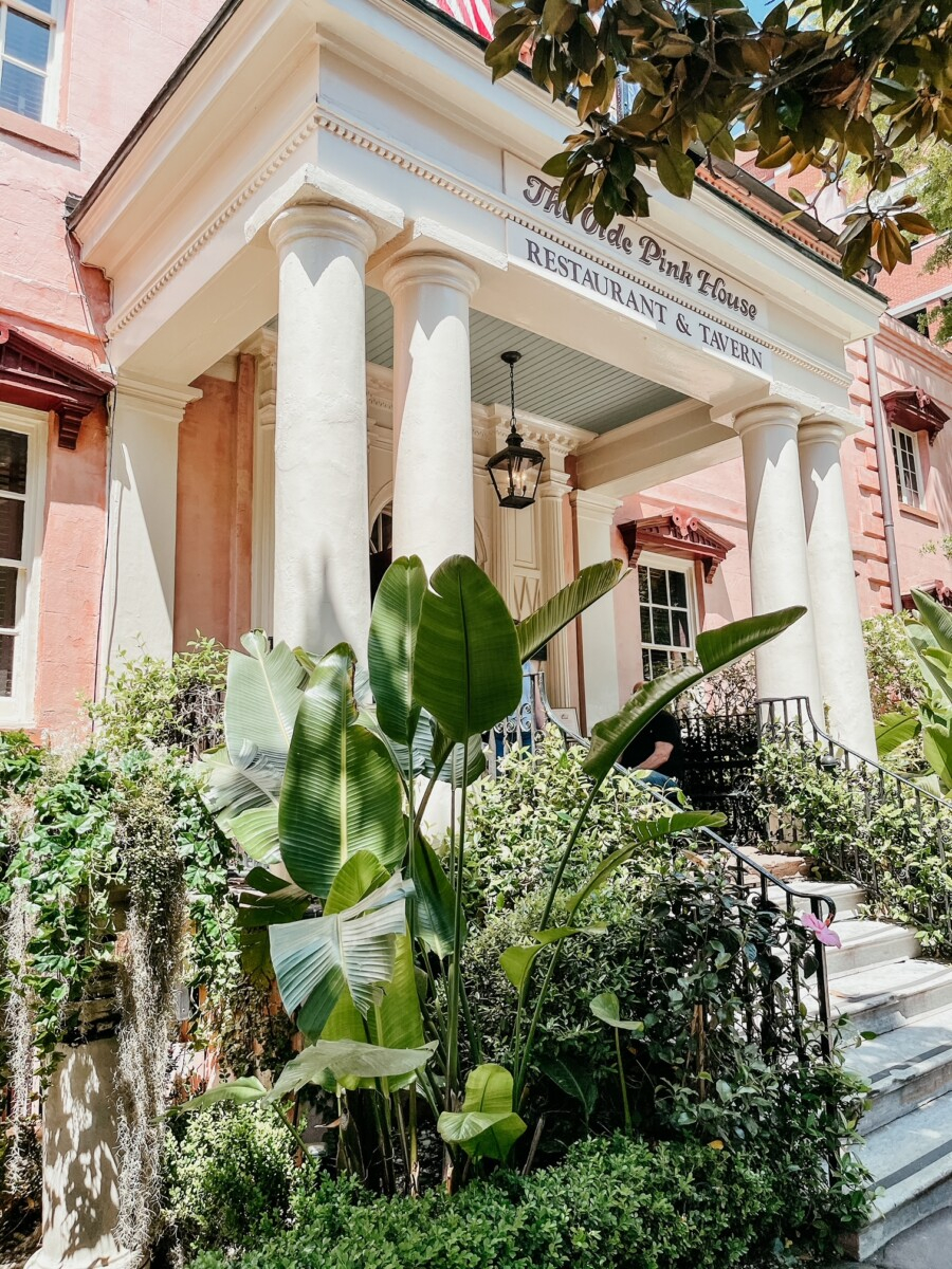 the olde pink house | Savannah Georgia Travel Guide by popular Houston travel blog, Haute and Humid: image of the Olde Pink House. 