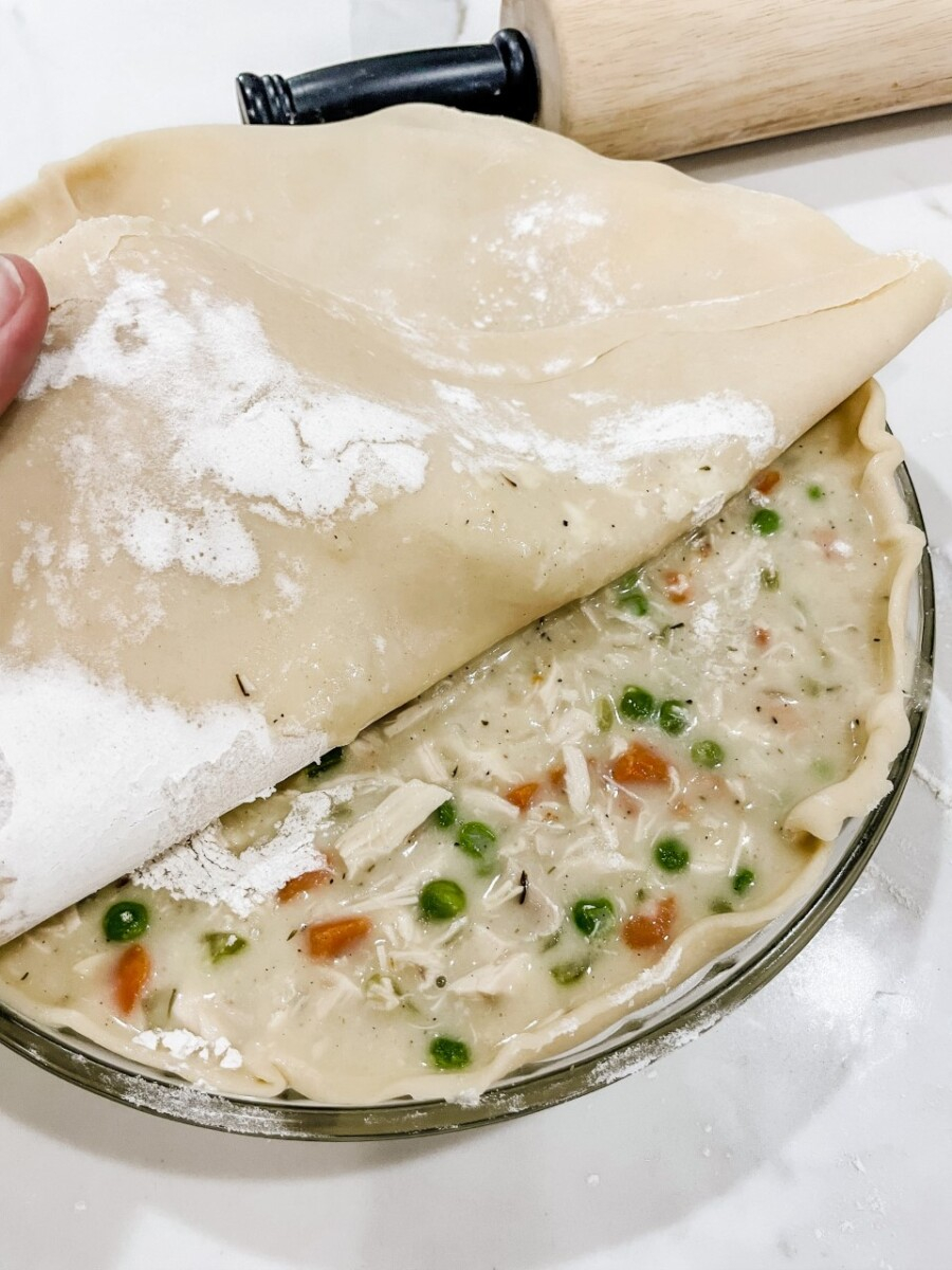weekly meal plan | Meal Planning Tips by popular Houston lifestyle blog, Haute and Humid: image of chicken pot pie.