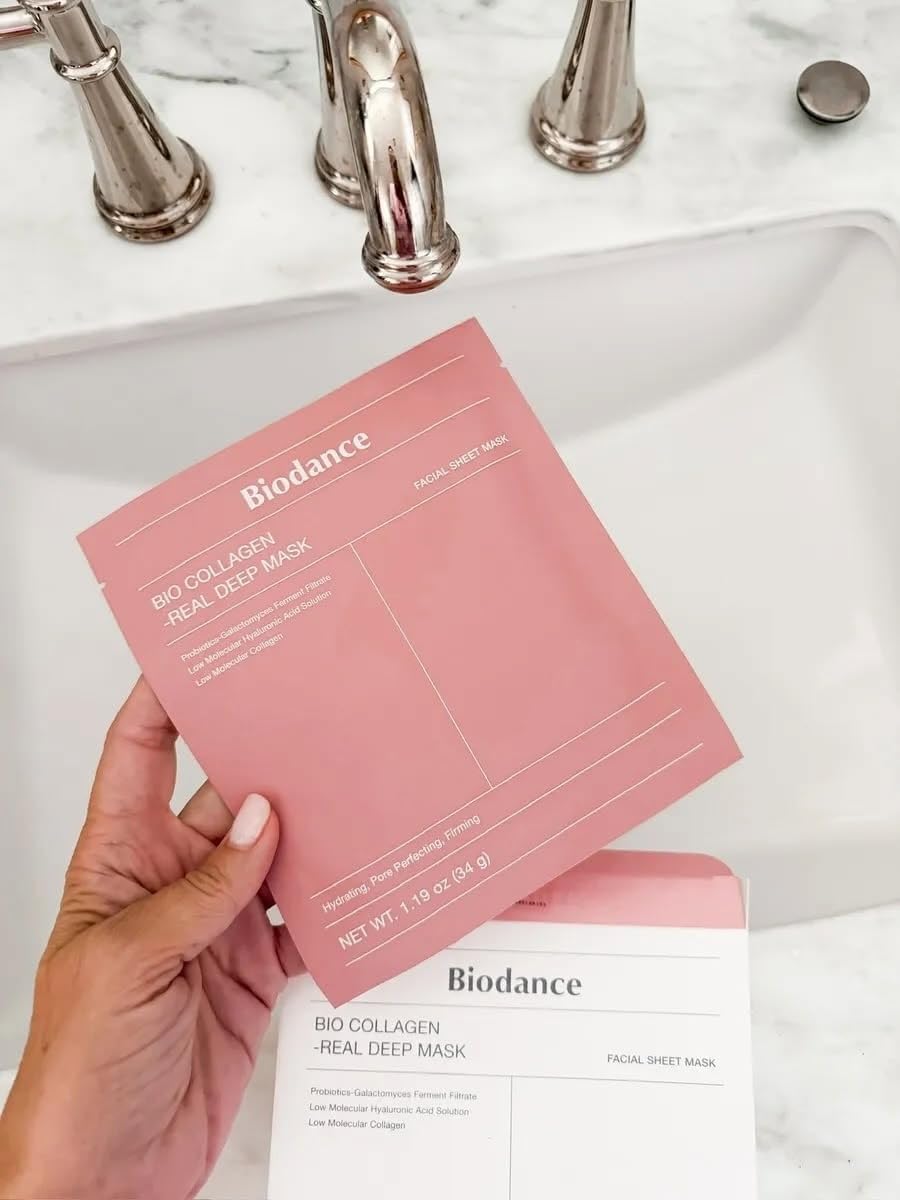 Biodance Bio Collagen Real Deep Mask facial sheet masks, Amazon Prime Day skincare and Korean beauty deal featured by Sara Oberton of Haute and Humid.