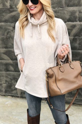 The Softest Turtleneck Poncho